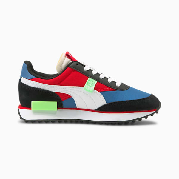 Future Rider Play On Kids' Trainers, Puma Black-Puma White-Star Sapphire, extralarge-GBR