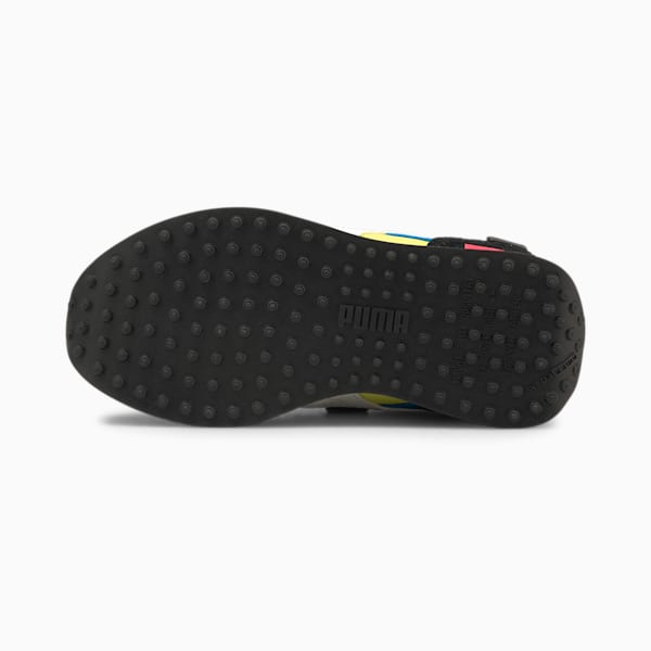 Future Rider Play On Kid's Sneakers, Puma Black-Yellow Glow-Ultra Blue, extralarge-IND