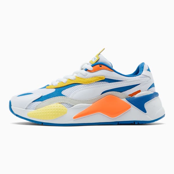 RS-X³ Puzzle Sneakers JR, Puma White-Puma White-Firecracker, extralarge