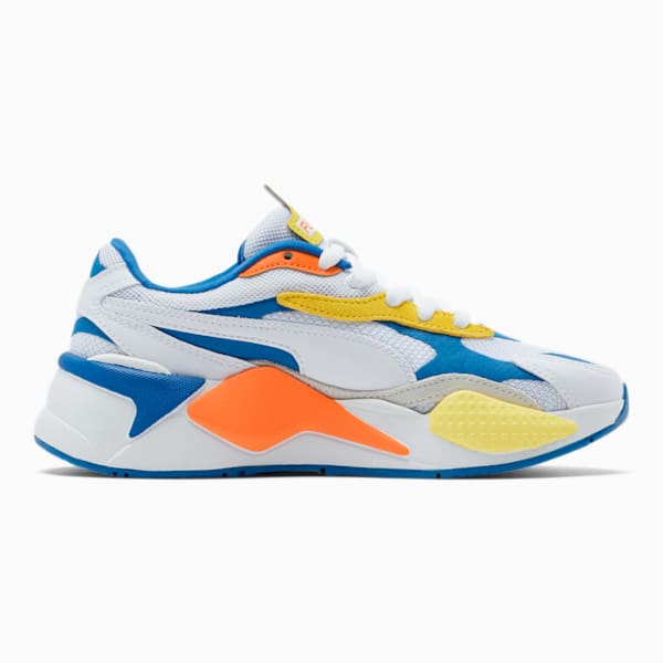 RS-X³ Puzzle Sneakers JR, Puma White-Puma White-Firecracker, extralarge
