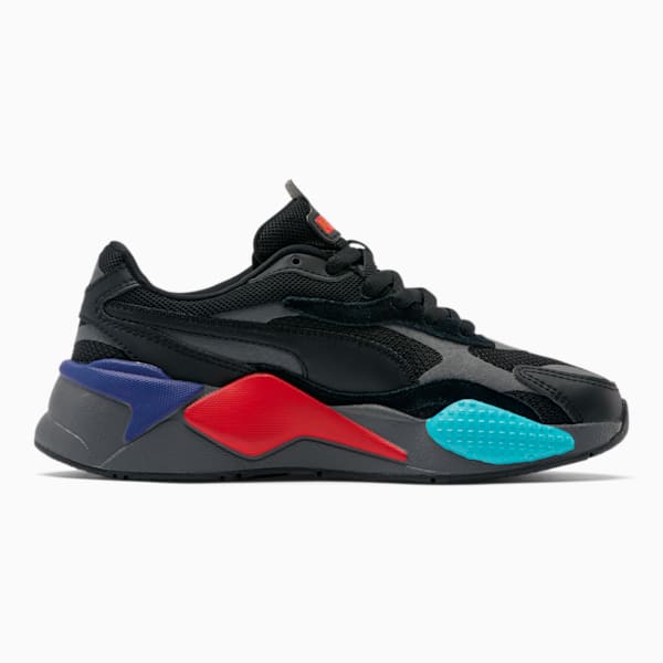 RS-X³ Puzzle Sneakers JR, Puma Black-Puma Black-High Risk Red, extralarge