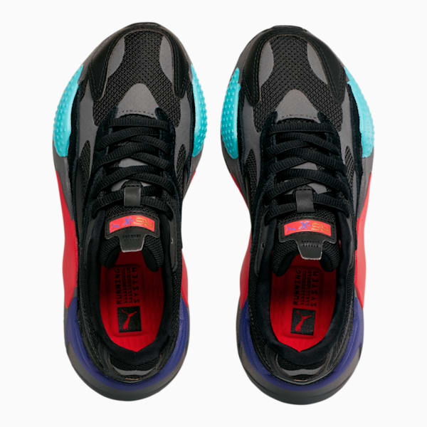 RS-X³ Puzzle Sneakers JR, Puma Black-Puma Black-High Risk Red, extralarge
