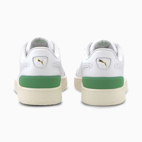 Ralph Sampson Lo Perforated Soft Trainers, Puma White-Amazon Green-Whisper White, extralarge-AUS