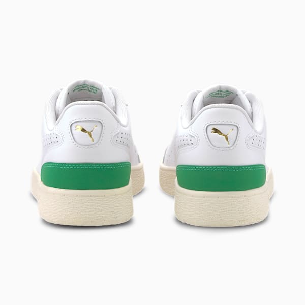 Ralph Sampson Lo Perforated Soft Trainers, Puma White-Amazon Green-Whisper White, extralarge-IND