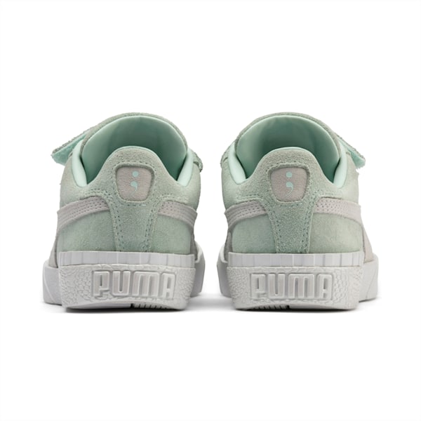 SG x Cali Suede Little Kids' Shoes, Fair Aqua-Puma White, extralarge