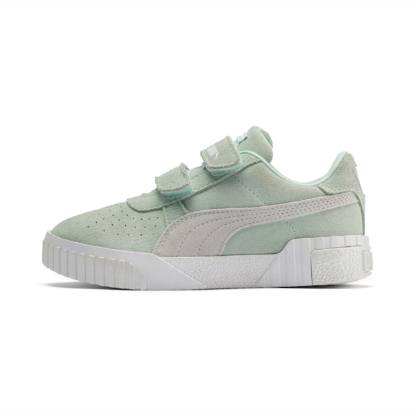 SG x Cali Suede Little Kids' Shoes, Fair Aqua-Puma White, extralarge