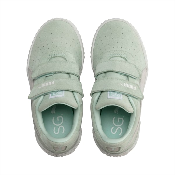 SG x Cali Suede Little Kids' Shoes, Fair Aqua-Puma White, extralarge