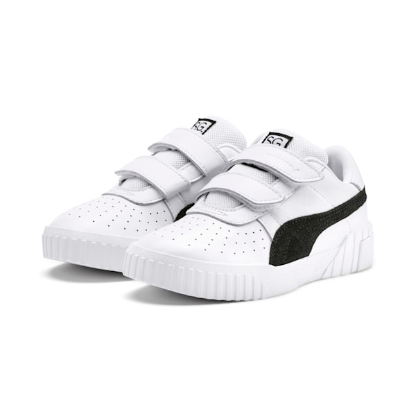 SG x Cali B+W Little Kids' Shoes, Puma White-Puma Black, extralarge