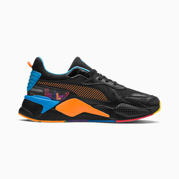 PUMA x TETRIS RS-X Sneakers, Puma Black-Luminous Blue, extralarge