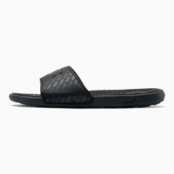 Cool Cat Bold Graphic Women's Slides, Puma Black-Puma Black, extralarge