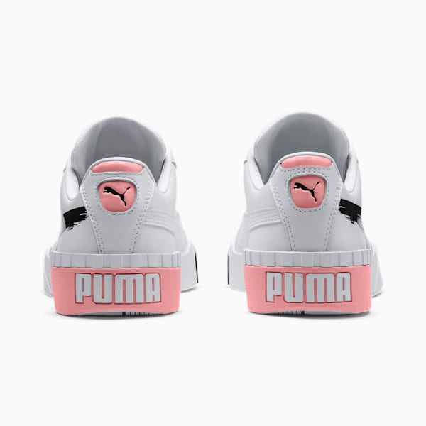 PUMA x MAYBELLINE Cali Women's Sneakers, Puma White-Puma Black-Powder Pink, extralarge