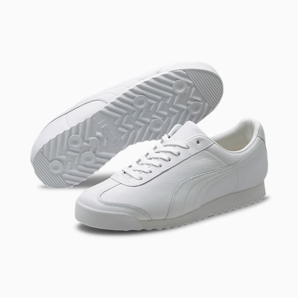 Roma Blank Men's Sneakers, Puma White-Puma White, extralarge
