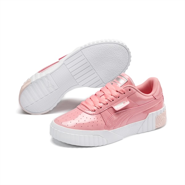 Cali Patent Sneakers JR, Peony-Puma White, extralarge