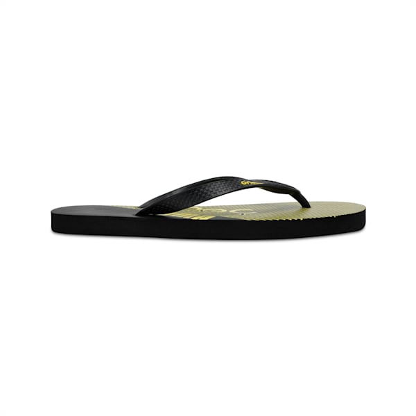 PUMA x one8 FF Unisex Flip-Flops, Puma Black-Nrgy Yellow, extralarge-IND