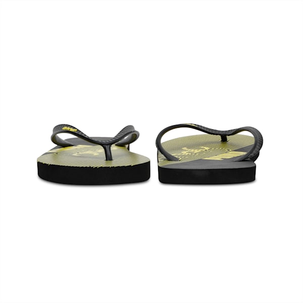 PUMA x one8 FF Unisex Flip-Flops, Puma Black-Nrgy Yellow, extralarge-IND