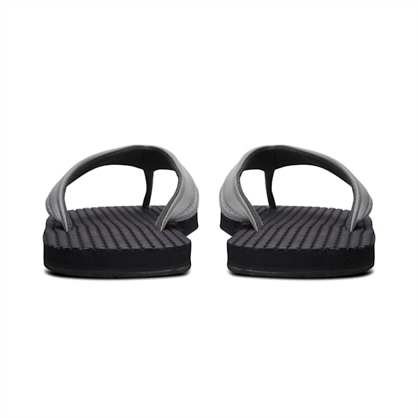 Shiatsu Men's Flip-Flops, Charcoal Gray-Puma Black, extralarge-IND