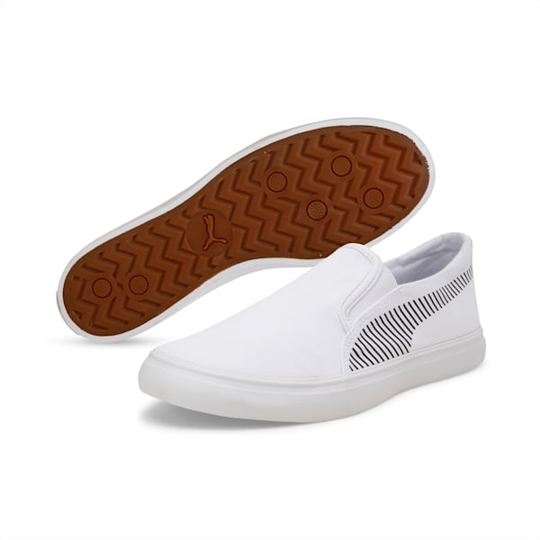 Madrid Men's Slip-on Shoes, Puma White-Puma Black, extralarge-IND