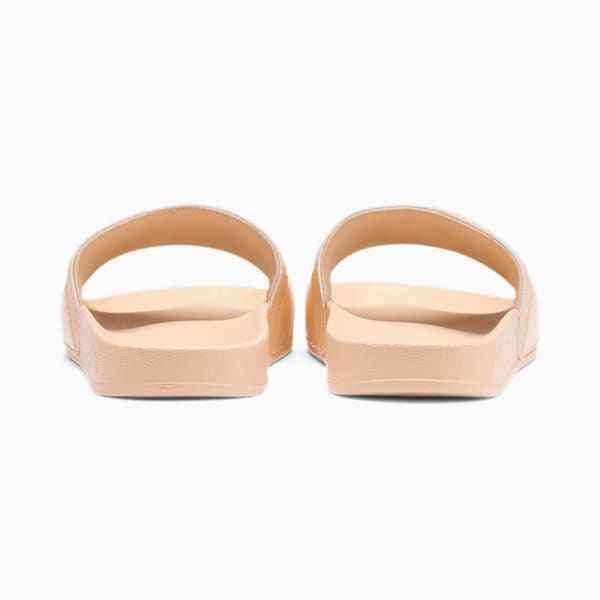 Leadcat FTR Logo Metal Women's Slides, Natural Vachetta-Natural Vachetta, extralarge