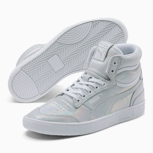 Ralph Sampson Mid Winter Glimmer Women’s Sneakers, Puma Silver-Puma White, extralarge