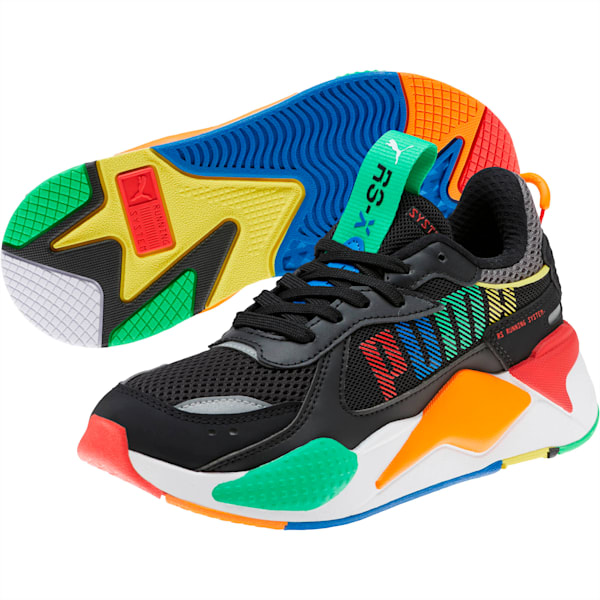RS-X Bold Sneakers JR, Puma Black-ANDEAN TOUCAN-Orange Popsicle, extralarge