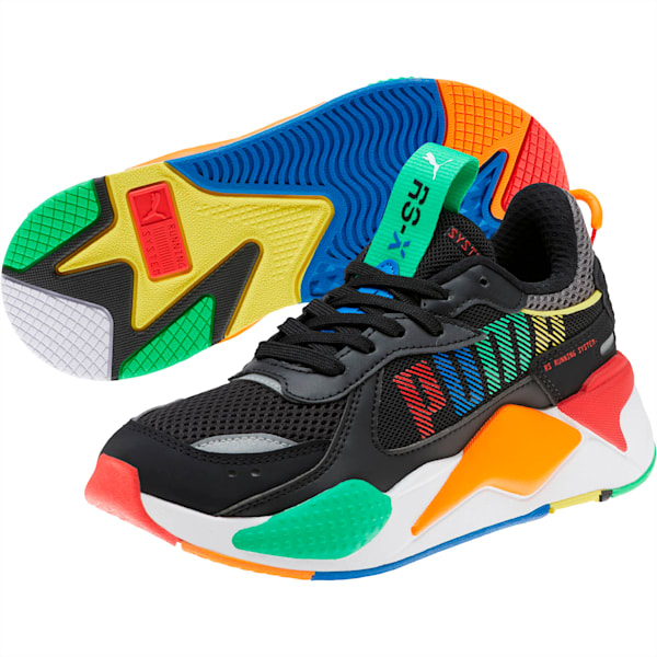 Puma RS-X bold Blanc noir vert fluo violet 372515-02