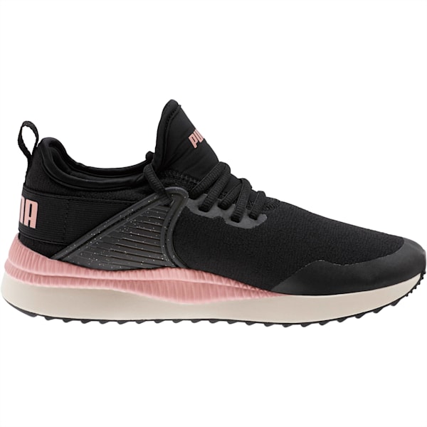 Pacer Next Cage Glitter Women's Sneakers, Puma Black-Bridal Rose-Pastel Parchment, extralarge