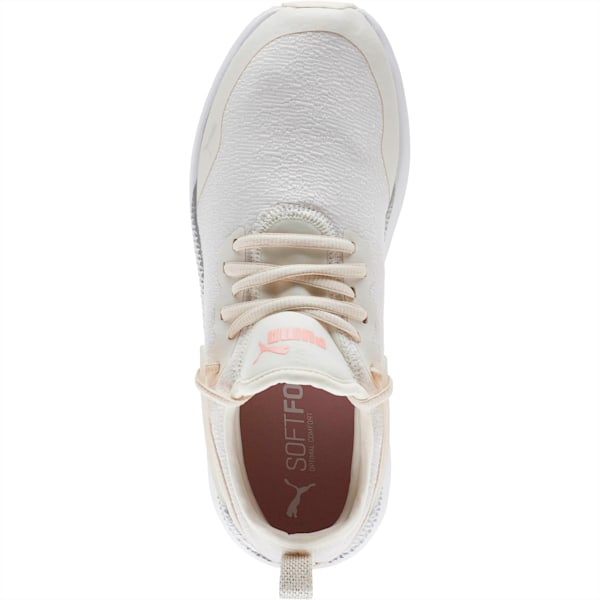 Pacer Next Cage Glitter Women's Sneakers, Pastel Parchment-Bridal Rose-Puma White-Puma Silver, extralarge