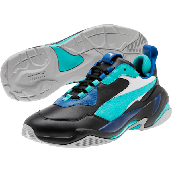 Thunder Holiday Sneakers, Black-Blue Tur-Galaxy Blue, extralarge