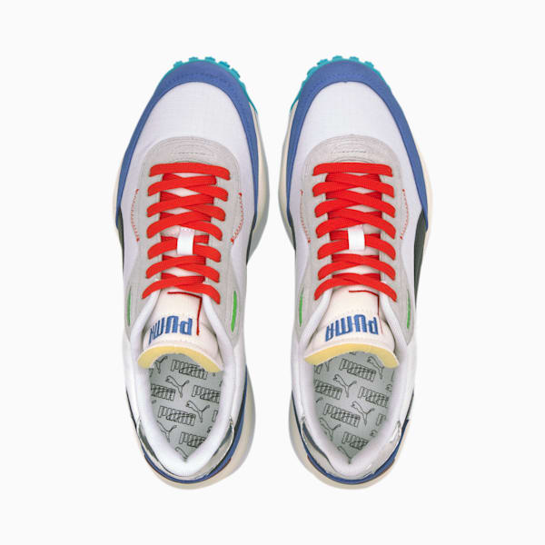 Style Rider Men's Sneakers, P.White-Dazz Blue-High Rise, extralarge