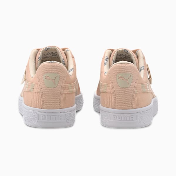 Time4Change Basket Canvas Girls' Sneakers JR, Pink Sand-Tapioca, extralarge