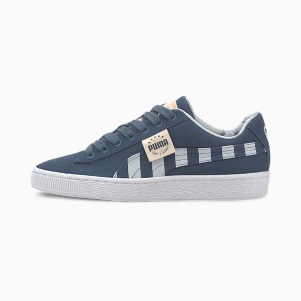 Time4Change Basket Canvas Girls' Sneakers JR, Dark Denim-Plein Air, extralarge