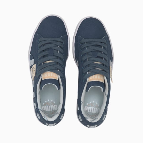 Time4Change Basket Canvas Girls' Sneakers JR, Dark Denim-Plein Air, extralarge