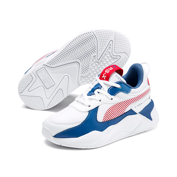 RS-X Joy Little Kids' Shoes, Puma White-High Risk Red, extralarge