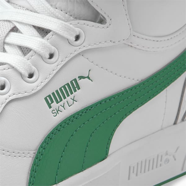 Sky LX Mid Athletic Men's Sneakers, Puma White-Amazon Green, extralarge