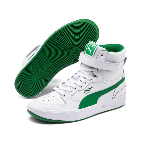 Sky LX Mid Athletic Men's Sneakers, Puma White-Amazon Green, extralarge