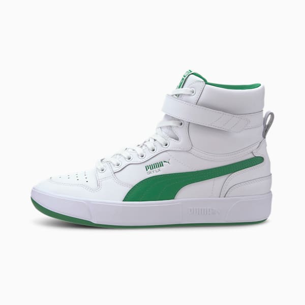 Sky LX Mid Athletic Men's Sneakers, Puma White-Amazon Green, extralarge