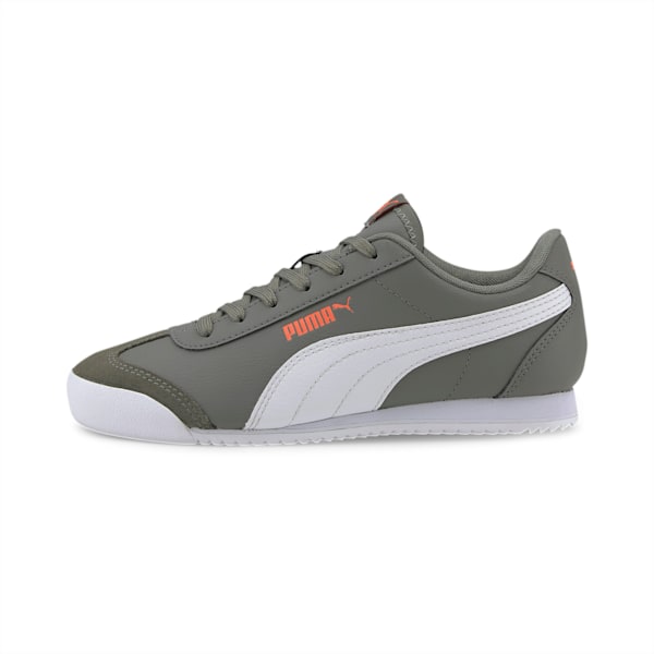 Turino Sneakers JR, Ultra Gray-Puma White-Fusion Coral, extralarge