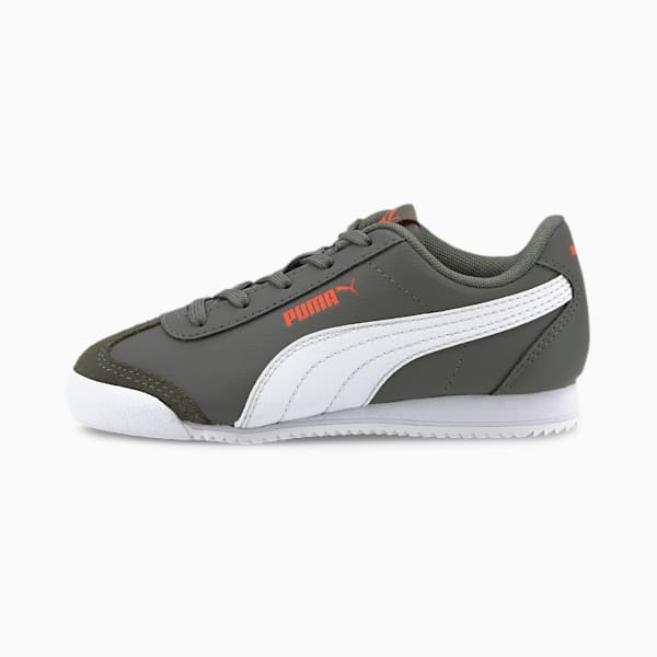 Turino Little Kids' Shoes, Ultra Gray-Puma White-Fusion Coral, extralarge