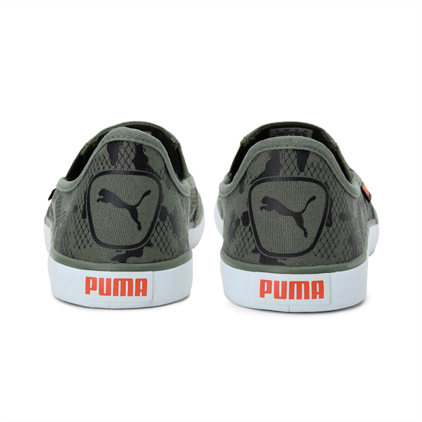 Bakavu Slip-On Shoes, Burnt Olive-Puma Black-Vibrant Orange, extralarge-IND