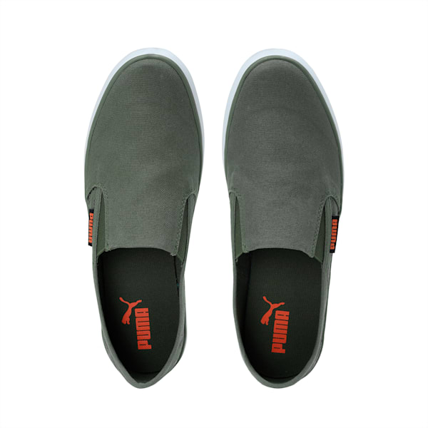 Bakavu Slip-On Shoes, Burnt Olive-Puma Black-Vibrant Orange, extralarge-IND