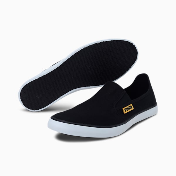 Bakavu Slip-On Shoes, Puma Black-Spectra Yellow, extralarge-IND