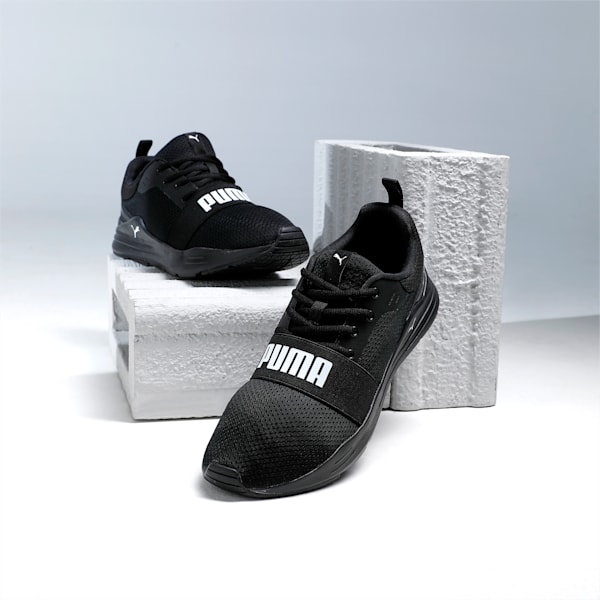 Wired Run Unisex Sneakers, Puma Black-Puma White, extralarge-IND