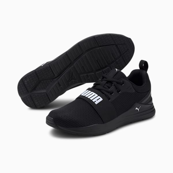 Wired Run Unisex Sneakers, Puma Black-Puma White, extralarge-IND