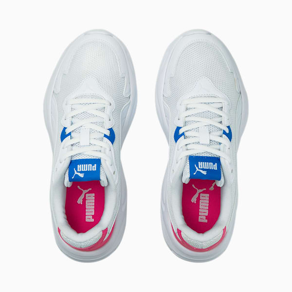 90s Runner Nu Wave Unisex Sneakers, Puma White-Puma White-Beetroot Purple-Future Blue, extralarge-IND