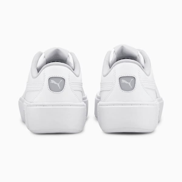 PUMA Smash Platform v2 Women's Sneakers, Puma White-Puma White, extralarge-IND