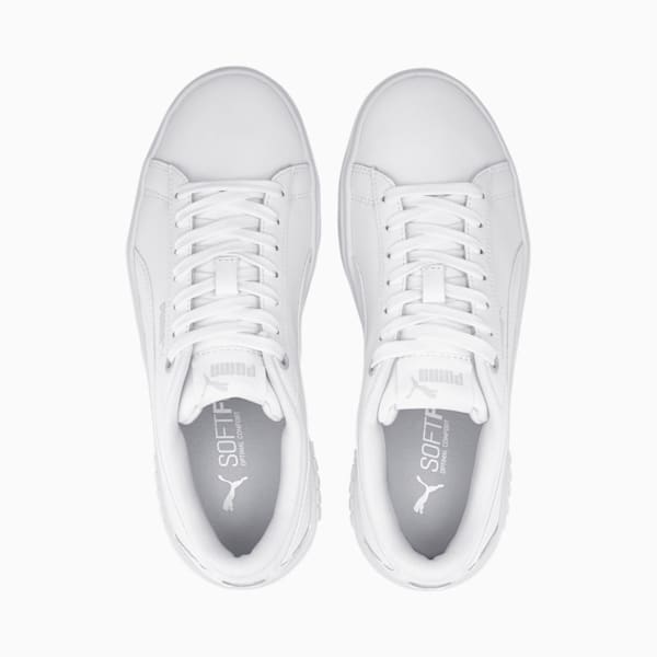 PUMA Smash Platform v2 Women's Sneakers, Puma White-Puma White, extralarge-IND