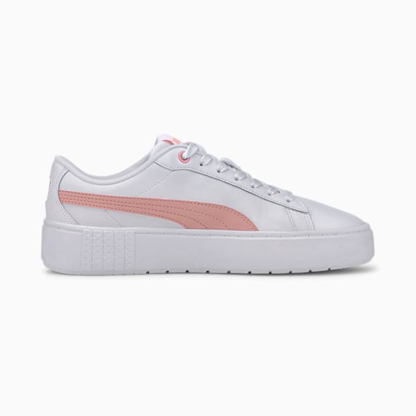 PUMA Smash Platform v2 Women's Sneakers, Puma White-Bridal Rose, extralarge