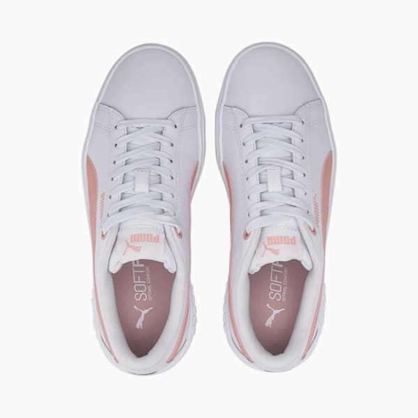 PUMA Smash Platform v2 Women's Sneakers, Puma White-Bridal Rose, extralarge