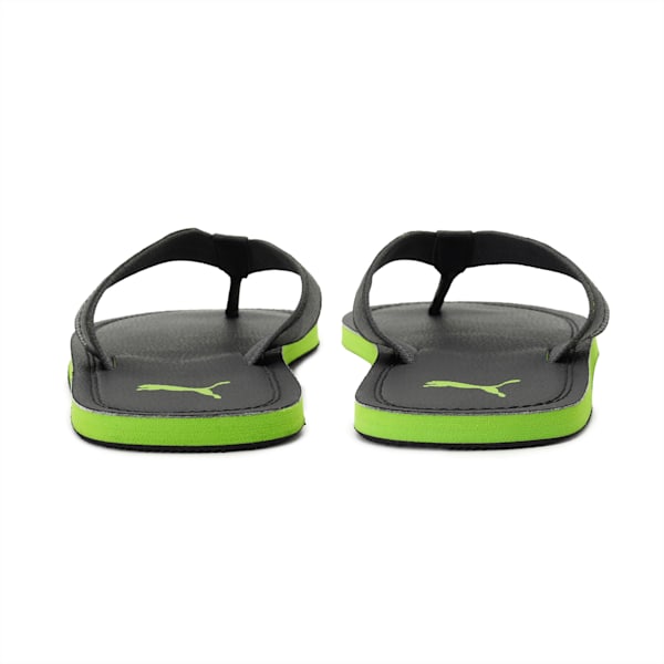 Tsukisho Men's Flip Flops, Puma Black-Limepunch, extralarge-IND