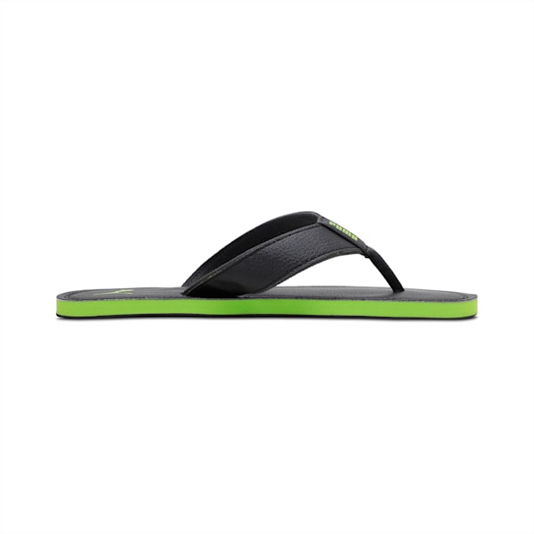 Tsukisho Men's Flip Flops, Puma Black-Limepunch, extralarge-IND